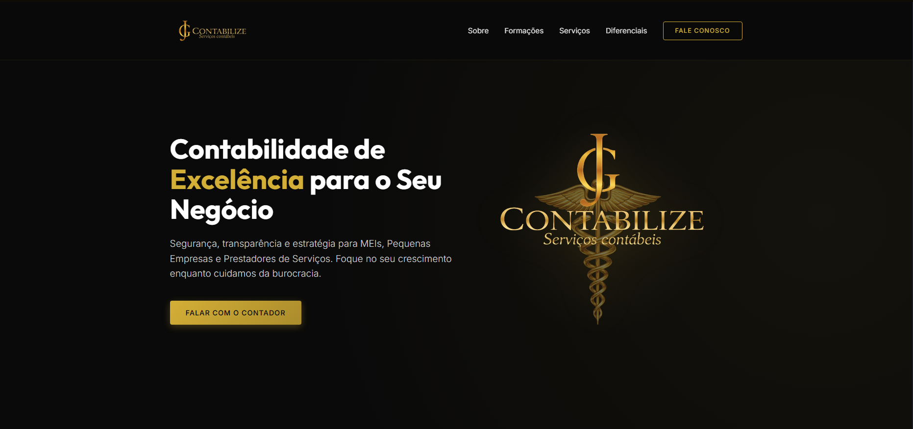 Mockup do projeto JG Contabilize